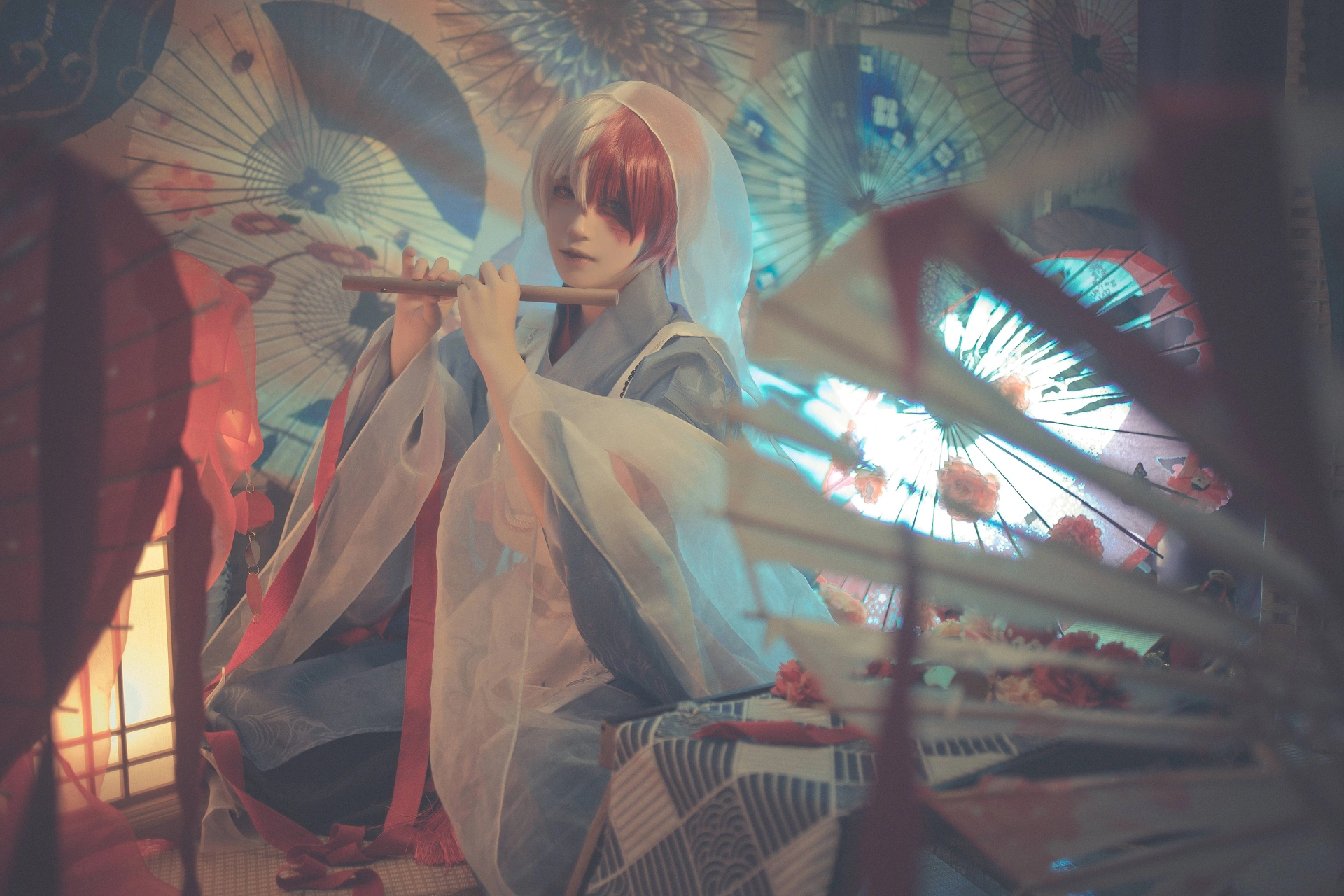 渊秧 - NO.12 我的英雄学院 轰焦冻-花祭和服cos 1